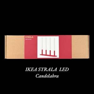 IKEA STRALA LED Candelabra Candle Shaped Battery Operated